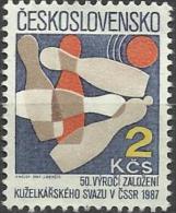 CSR 1987-2896 SPORT, CZECHOSLOVAKAI, 1 X 1v, MNH - Boule/Pétanque