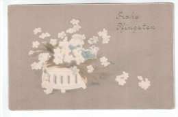 Pentecost Greeting Card - Frohe Pfingsten - Flowers - PP - Old Postcard - Circulated In Estonia - Used - Pinksteren