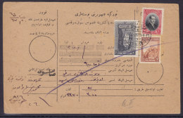 Turkei - 1926 ? - Paketkarte Von Samsoun2 Nach Amassia - Marken Mit Kontrollschnitt - - Cartas & Documentos