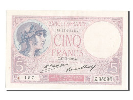 Billet, France, 5 Francs, 5 F 1917-1940 ''Violet'', 1928, SUP, Fayette:3.12 - 5 F 1917-1940 ''Violet''