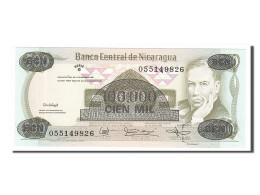 Billet, Nicaragua, 100,000 Córdobas On 500 Córdobas, 1987, NEUF - Nicaragua
