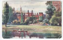 Eton College By Charles E. Flower - England - UK - Old Postcard - Sent To Estonia 1921 - Used - Sonstige & Ohne Zuordnung