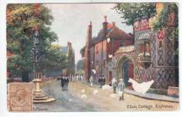 Eton College Entrance By Charles E. Flower - England - UK - Old Postcard - Used - Sonstige & Ohne Zuordnung