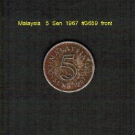 MALAYSIA    5  SEN  1967  (KM # 2) - Malaysia