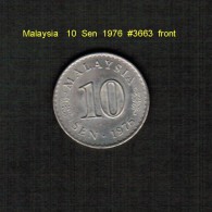 MALAYSIA    10  SEN  1976  (KM # 3) - Malaysie