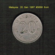 MALAYSIA    20  SEN  1967  (KM # 4) - Maleisië