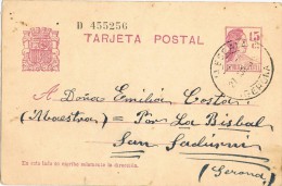 6913. Entero Postal LA ESCALA (gerona) 1933. Republica - 1850-1931