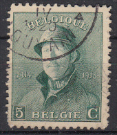 BELGIË - OBP -  1919 - Nr 167 - Gest/Obl/Us - 1919-1920 Albert Met Helm