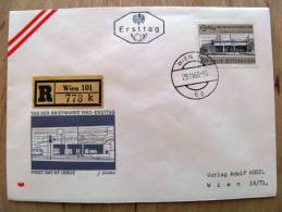 Cover Sent In Austria Osterreich Ersttag Fdc Tag Der Briefmarken 1963 - Briefe U. Dokumente