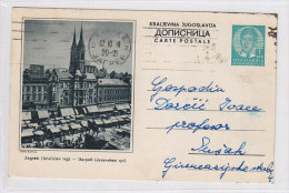 YUGOSLAVIA,postal Stationery ZAGREB - Entiers Postaux