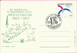 120 Anniversary Of Hiking Trail Medvednicom, Zagreb, 13.6.1993., Croatia, Carte Postale - Escalade