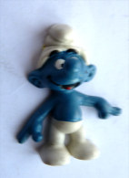 RARE Figurine SCHTROUMPF QUI MONTRE DU DOIGT CLIP (manquant Au Dos) - SMURF PITUFO SCHLUMPH - Schtroumpfs (Los Pitufos)