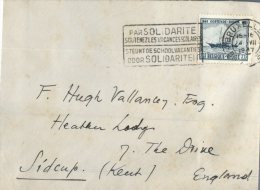 (117) Belgium Cover Posted To England  - 1947 - 1946 -10 %