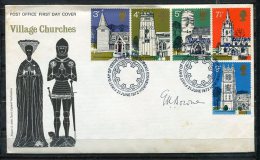 Great Britain 1972 First Day Cover  Village Churches Special Cancel - Cartas & Documentos