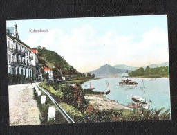 Alte Ansichtskarte Aus Rolandseck Rhein Mit Hotel Bellevue ? Rheinfähre ? SHIP DAMPFER BOAT  ​ - Bad Neuenahr-Ahrweiler