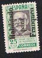 Pedagogos Hogar Escuela De Huérfanos De Correos Hab. Franqueo 25 Cts. Nuevo Char. - 1931-50 Nuovi