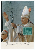 Pape Jean Paul II - 2 Cartes Suisse 1984 - 2 Cartes Liechtenstein 1983-1985 - Popes