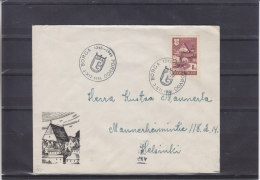 Armoiries - Ponts - Finlande - Lettre Illustrée De 1946 - Oblitération Borga Et Povroo - Brieven En Documenten