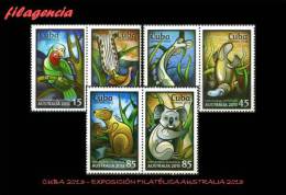 AMERICA. CUBA MINT. 2013 EXPOSICIÓN FILATÉLICA AUSTRALIA 2013. FAUNA DE AUSTRALIA & CUBA - Unused Stamps
