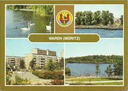 AK Waren Müritz Mehrbild Farbfoto 1987 DDR #2035 - Waren (Mueritz)