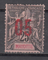 Mayotte     Scott No. 26  Used    Year  1892 - Gebraucht