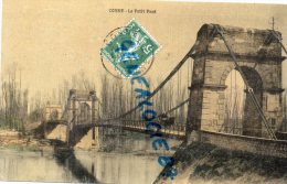 53 - COSNE - LE PETIT PONT   CARTE TOILEE 1907 - Autres & Non Classés