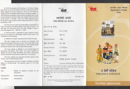 INDIA, 2007, 150 Years Of The Daly College,Indore,  Folder - Storia Postale