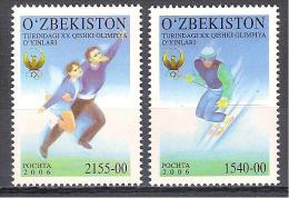 2006 UZBEKISTAN 2 V. (UNIFICATO 618/619 ) MNH GIOCHI OLIMPICI TORINO 2006 - Invierno 2006: Turín