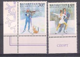 1998 KAZAKISTAN GIOCHI OLIMPICI INVERNALI NAGANO '98 2 V. MNH - Winter 1998: Nagano