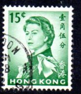 Hong Kong QEII 1962 15c Definitive, Fine Used - Gebruikt