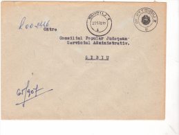 REGISTERED COVER, FREE POSTAL TAX, 1970, SIBIU, ROMANIA, VERY RARE - Lettres & Documents