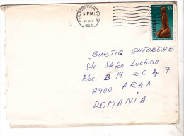 AIR MAIL COVER FROM PHILADELPHIA  TO ROMANIA, USA - Cartas & Documentos