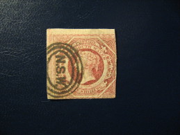 NSW  1854 (o) S&G # 100 - Pale Red - Wmk 10 (12 Double Lined) - Used Stamps