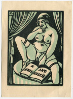 EX LIBRIS Z KNIH ANT. KODESE ANNO 1928 - Bookplates