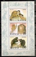 ANIMALES - COREA DEL NORTE 1992 - Yvert #H86A - MNH ** - Chimpanzés