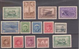 */** 1943-48 CANADA ( YVERT 205/18 ) N.205,209/10,216 SONO LINGUELLATI MH/MNH CAT. €150,00 - Unused Stamps
