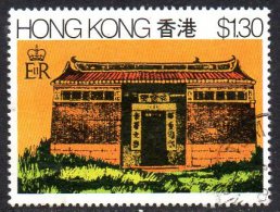 Hong Kong QEII 1980 Rural Architecture $1.30 Value, Fine Used - Oblitérés