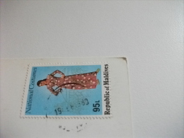 STORIA POSTALE FRANCOBOLLO COMMEMORATIVO MALDIVES  UNINHABITED ISLAND - Maldiven