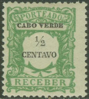 CAPE VERDE..1921..Michel # 21...MH..Portomarken. - Cape Verde