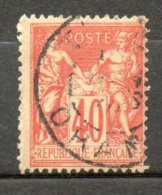 FRANCE 40c Rouge Orange 1877-80 N°94 - 1876-1878 Sage (Type I)