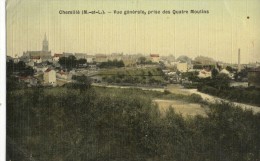 CPA (49)   CHEMILLE   Vue Generale Prise Des Quatre Moulins (leger Defaut Coin Bas Gauche) - Chemille