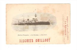 CPA Publicitaire : Biscuits Guillot Avec Photo " Marine Française" Le Brennus - FA & Cie - Advertising