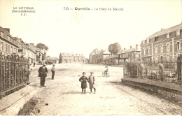 Ourville La Place Du MarchéN°715 Petite Animation (belle Jardiniere)1919 - Ourville En Caux