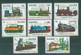 Zaire - 1980 Locomotives MNH__(TH-9040) - Unused Stamps