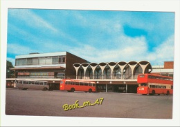 {35204} Angleterre , Hanley , Bus Station And Shopping Centre ; Car, Bus à étage - Stoke-on-Trent