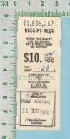 1966 Postal Note ( 10.44 Avec  18 Cents De Taxe , Timbre De East Angus P. Quebec Canada ) - Kanada