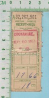 Marcophilie 1957 Postal Note ( $17.66 Avec 18 Cents De Taxe , Timbre De Cookshire P. Quebec Canada ) - Kanada