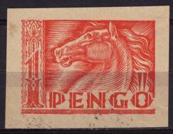 1930´s Hungary - REVENUE STAMP / Animal HORSE Passport CUT  1 P - Used - Steuermarken