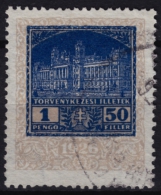 1926 Hungary - Judaical Tax - Revenue Stamp - 1.75 P - Used - Fiscales