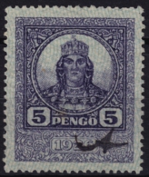 1926 Hungary - Revenue Stamp - 5 P - Used - Steuermarken